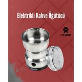 KSB Store Paslanmaz Çelik Elektrikli Kahve Değirmeni | Sessiz, Hızlı, Çok Amaçlı Öğütücü (200W) - Lisinya