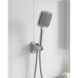 KSB Store Siyah Duş Seti El Duşu Başlığı Spiral Hortum ve Duvar Askısı Banyo Duş Seti
