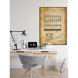 Ksilofon Patent Vintage Poster 50x70cm.