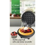 KSM-2400W Yapışmaz Plakalı Mini Waffle Makinesi - Beyaz
