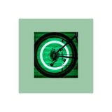 Ksmart 2 Adet Led Işıklı Hareket Sensörlü Yeşil Işıklı Bisiklet Araba Motor Sibop Kapağı Lambası