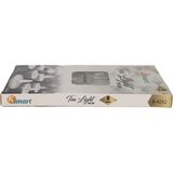 Ksmart Tea Lıght Yuvarlak Mum 8 Li - Beyaz