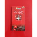 Ksmart Tea Lıght Yuvarlak Mum 8 Li - Kırmızı