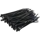 KST 10CM (1000 Adet) Siyah Cırt Kelepçe Plastik Kablo Bağı 100X25 100X25 (Siyah)