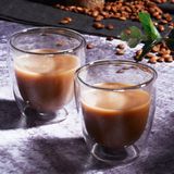 Ksv 2 Li Çift Camlı El Yakmaz Çay Bardağı - Çay Kahve Fincanı 1023