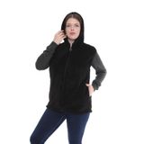 KSV Collection Büyük beden peluş yelek. Wellsoft kumaş sıcak tutan yelek. (Siyah, 3XL)