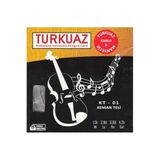 Kt-01 Takım Tel Keman Teli - Krom Sargı Set