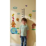 KT Decor Çocuk Ve Bebek Odasi Duvar Süsleme Boy Ölçer Ölçüm Tablosu Sevimli Hayvanlar Sticker Seti