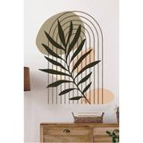 Kt Grup Bohem Leaves Art Yaprak Desenli Dekoratif Duvar Sticker – Salon ve Ofis İçin Şık Duvar Süsü - 70 x 100 cm