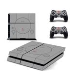 Kt Grup Decoration Playstation 4 Logo Gri Arkaplan Fat Modern Sticker Kaplama Seti