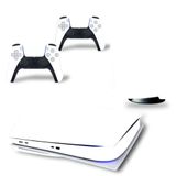 Kt Grup Modern Beyaz Playstation 5 Dijital Versiyon Sticker Kaplama Seti