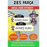 Kt Grup Okul Etiketi Büyücü Okulu Kalem Defter - Kişiye Özel Isim Yazdırılabilen 285 Adet