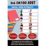 Kt Grup Okul Etiketi Büyük Boy Defter Etiketi Isme Özel Etiket Blackpink 100 Adet