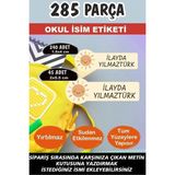 Kt Grup Okul Etiketi Güneş Tema Kalem Defter - Kişiye Özel Isim Yazdırılabilen 285 Adet