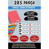 Kt Grup Okul Etiketi Kalem Defter Etiketi Atatürk ve Bayrak Temalı Özel Isim Yazılabilen Etiket - 285 Parça