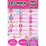 Kt Grup Okul Etiketi Kalem Defter Etiketi Barbie Temalı Özel Isimli Etiket 23 Figür - 285 Adet