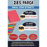 Kt Grup Okul Etiketi Kalem Defter Etiketi Batman Özel Isim Yazılabilen Etiket 285 Parça