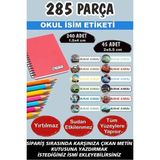 Kt Grup Okul Etiketi Kalem Defter Etiketi Isme Özel Etiket Arabalar 12 Figür 285 Parça