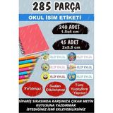 Kt Grup Okul Etiketi Kalem Defter Etiketi Isme Özel Etiket Sünger Bob 6 Figür 285 Parça