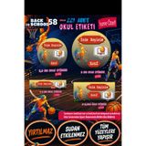 Kt Grup Okul Etiketi Kalem Defter Etiketi Özel Isim Yazılabilen Basketbol Temalı Isim Etiketi 229 Parça