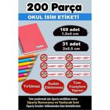 Kt Grup Okul Etiketi Kalem Defter Etiketi Özel Isim Yazılabilen Etiket Looney Tunes 200 Adet