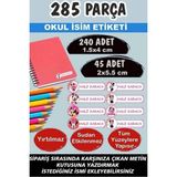 Kt Grup Okul Etiketi Kalem Defter Etiketi Özel Isim Yazılabilen Etiket Minnie Mouse 285 Adet