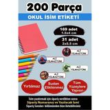 Kt Grup Okul Etiketi Kalem Defter Etiketi Özel Isim Yazılabilen Etiket Süper Kahramanlar 200 Adet