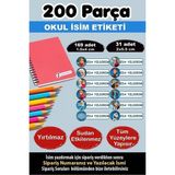 Kt Grup Okul Etiketi Kalem Defter Etiketi Özel Isimli Etiket Elsa-Anna Frozen 12 Figür 200 Adet