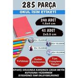 Kt Grup Okul Etiketi Kalem Defter Etiketi Özel Isimli Etiket Frozen 2 Elsa-Anna 4 Figür 285 Adet