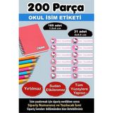 Kt Grup Okul Etiketi Kalem Defter Etiketi Özel Isimli Etiket Hello Kitty 12 Figür 200 Adet