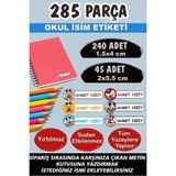 Kt Grup Okul Etiketi Kalem Defter Etiketi Özel Isimli Etiket Mickey Mouse 6 Figür 285 Parça