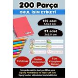 Kt Grup Okul Etiketi Kalem Defter Etiketi Özel Isimli Etiket Minik Periler 6 Figür 200 Adet