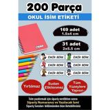 Kt Grup Okul Etiketi Kalem Defter Etiketi Özel Isimli Etiket Minik Yenilmezler 6 Figür 200 Adet