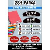 Kt Grup Okul Etiketi Kalem Defter Etiketi Özel Isimli Etiket Minik Yenilmezler 6 Figür 285 Parça