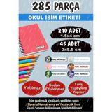 Kt Grup Okul Etiketi Kalem Defter Etiketi Özel Isimli Etiket Periler 6 Figür 285 Adet