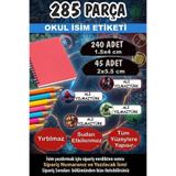 Kt Grup Okul Etiketi Kalem Defter Etiketi Özel Isimli Etiket Süper Kahramanlar 285 Parça
