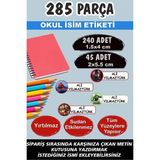 Kt Grup Okul Etiketi Kalem Defter Etiketi Özel Isimli Etiket Süper Kahramanlar 285 Parça