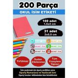 Kt Grup Okul Etiketi Kalem Defter Etiketi Özel Isimli Etiket Tom ve Jerry 6 Figür 200 Adet