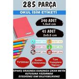 Kt Grup Okul Etiketi Kalem Defter Etiketi Özel Isimli Etiket Tom ve Jerry 6 Figür 285 Parça