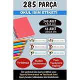 Kt Grup Okul Etiketi Kalem Defter Etiketi Powerpuff Girls Temalı Özel Isimli Etiket - 285 Adet