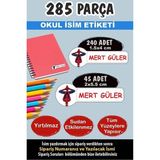 Kt Grup Okul Etiketi Kalem Defter Etiketi Spiderman Özel Isim Yazılabilen Etiket - 285 Parça