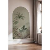 Kt Grup Palmiyeler Boho Kemer Arch Modern Duvar Sticker - 105 x 178 cm - Açık Yeşil