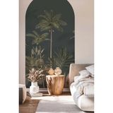 Kt Grup Palmiyeler Boho Kemer Arch Modern Duvar Sticker - 60 x 100 cm - Lacivert