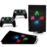 Kt Grup Sanatsal Kontroller Playstation 5 Disk Edition Sticker Kaplama Seti