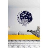 Kt Grup Uzay Boşluğu ve Ikiz Astronotlar Duvar Sticker - 80 X 80 cm