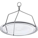Kt Home Çaycı & Kahveci Tepsisi Askılı Çelik 45 Cm Çay Bahçesi Restoran Kafe Çay
