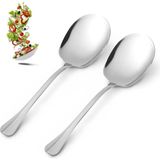 KT Home Çelik Servis Kaşığı, Salata Sos Makarna Meze Servis Kaşığı 2 Adet 2,5 mm Salata Servis Kaşığı, Restoran