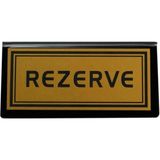 KT Home Masa Rezerve Yazısı Kafe Lokanta Restoran Için Rezerve Plaka Pleksi 10 x 5 cm 10 Adet - Gold
