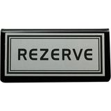 KT Home Masa Rezerve Yazısı Kafe Lokanta Restoran Için Rezerve Plaka Pleksi 10 x 5 cm 10 Adet - Gri