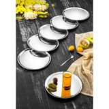 KT Home Tepsi Çay Kahve Servis & Sunum Tepsisi 6 Lı (21,5 Cm)